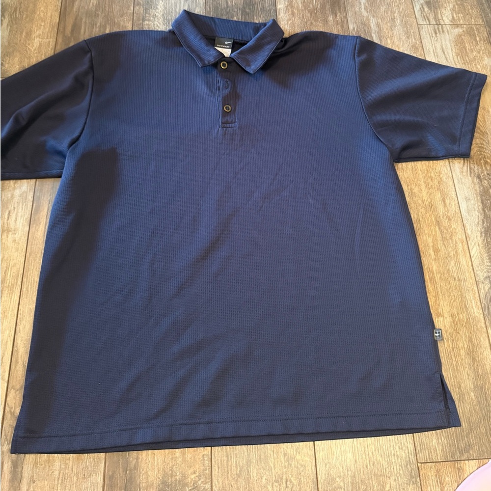 Nike Mens Large Navy Blue Polo Shirt